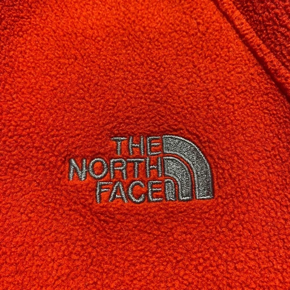 North Face Mens Khumbu 2 Jacket Full Zip Front Long Sleeve Jacket Small Red Gray
